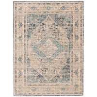 Medallion Distressed Bijar Casual Soft Rug