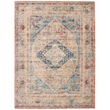 Medallion Distressed Bijar Casual Soft Rug