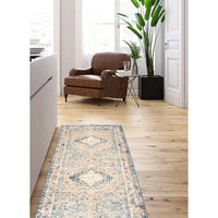 Medallion Distressed Bijar Casual Soft Rug