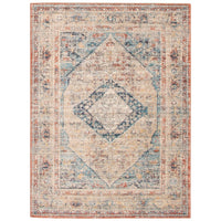 Medallion Distressed Bijar Casual Soft Rug