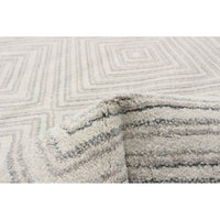 Ivory Geometric Casual Soft Rug