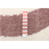 Modern Contemporary Shag Pink Ivory Area Rug