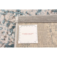 Celia Patterned Grey Blue Soft Rug