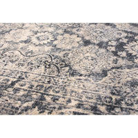 Dark Grey Ivory Clara Casual Soft Rug