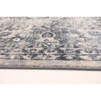 Dark Grey Ivory Clara Casual Soft Rug