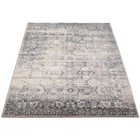 Dark Grey Ivory Clara Casual Soft Rug