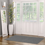 Dark Grey Bellisima Edge Casual Indoor/Outdoor Rug