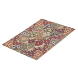 Indoor/Outdoor Red Bellisima Patch Casual Soft Rug