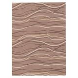 Brown Bellisima Wave Casual Soft Rug