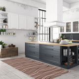 Brown Bellisima Wave Casual Soft Rug