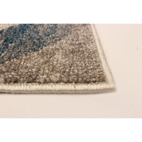 Abstract Ivory Brown Casual Soft Rug