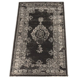 Floral Aqua Blue Traditional Soft Area Rug