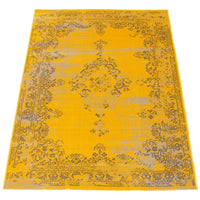 Floral Aqua Blue Traditional Soft Area Rug