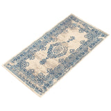 Floral Aqua Blue Traditional Soft Area Rug