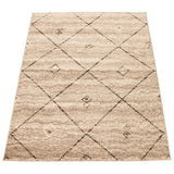 Brown Ivory Casual Soft Rug