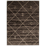 Brown Ivory Casual Soft Rug