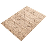 Brown Ivory Casual Soft Rug