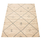 Brown Ivory Casual Soft Rug