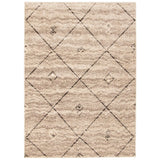 Brown Ivory Casual Soft Rug