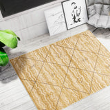 Brown Ivory Casual Soft Rug