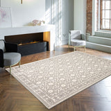 Alexandra Grey Ivory Transitional Soft Rug