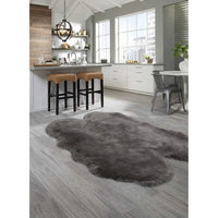 Faux Sheepskin Novelty Plush Machine Washable Modern Soft Rug