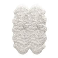 Faux Sheepskin Novelty Plush Machine Washable Modern Soft Rug