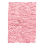 Faux Sheep Skin Plush Machine Washable Modern Soft Rug