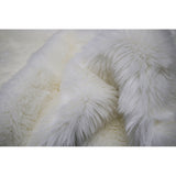 Faux Sheep Skin Plush Machine Washable Modern Soft Rug