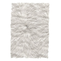 Faux Sheep Skin Plush Machine Washable Modern Soft Rug