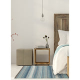 Flat-weave Bold and Colorful Navy Blue Wool Soft Kilim