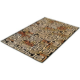 Black Ivory Gia Patterned Soft Rug