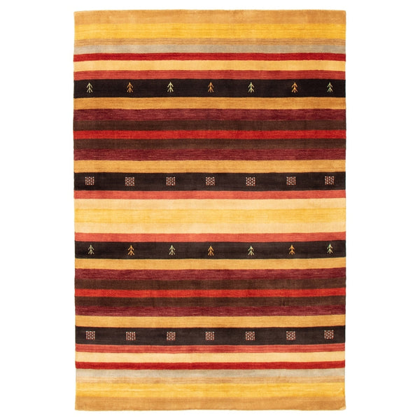 Hand Loomed Kashkuli Gabbeh Multi Color Wool Soft Rug