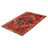 Hand-knotted Andelz Dark Red Wool Soft Rug
