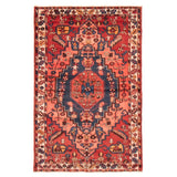 Hand-knotted Andelz Dark Red Wool Soft Rug