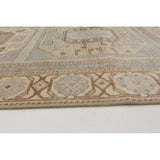 Hand-knotted Antalya Vintage Light Khaki Wool Soft Rug