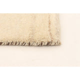 Hand-knotted Indian Gabbeh Cream Viscose Soft Rug