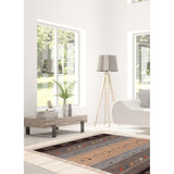 Hand-knotted Indian Gabbeh Cream Viscose Soft Rug