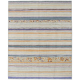 Hand-knotted Karma Khaki Wool Soft Rug