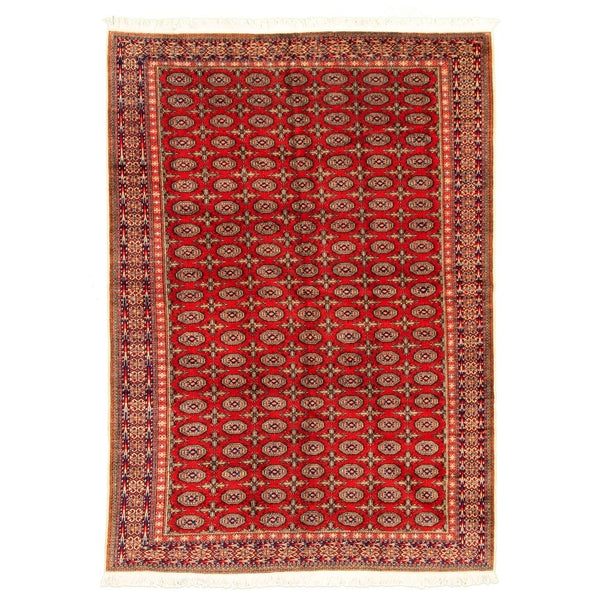 Hand-knotted Keisari Vintage Red Wool Soft Rug