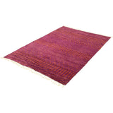 Hand-knotted Pak Finest Marrakesh Purple Wool Soft Rug