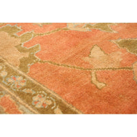 Hand-knotted Peshawar Ziegler Dark Copper Wool Soft Rug