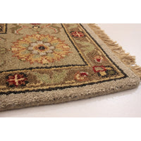 Hand-knotted Royal Mahal Light Grey Wool Soft Rug