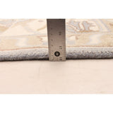 Hand-knotted Royal Oushak Grey Wool Soft Rug