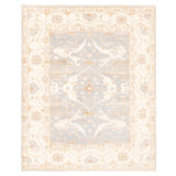 Hand-knotted Royal Oushak Grey Wool Soft Rug