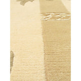 Hand-knotted Silk Touch Gold Silk, Wool Soft Rug