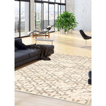 Cream Karma Transitional Soft Rug