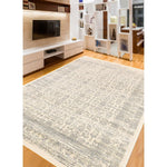 Cream Grey Tibet Transitional Soft Rug