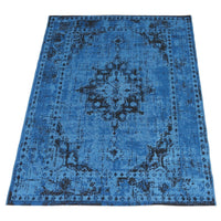 Alexandra Blue Traditional Soft Area Rug