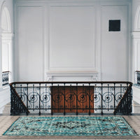 Alexandra Blue Traditional Soft Area Rug